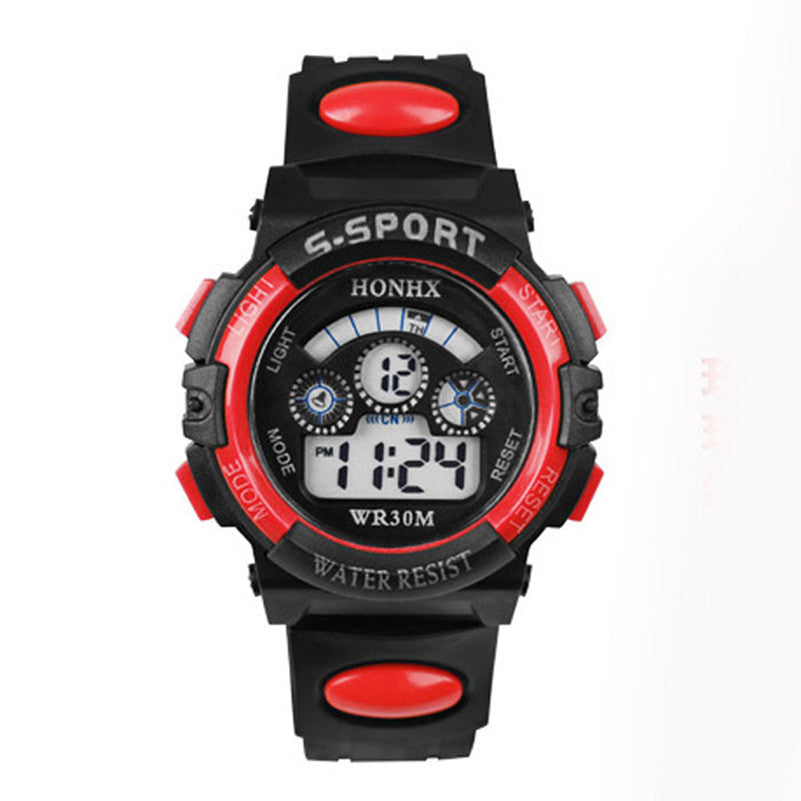 2017 New 1pc Waterproof Men Boy Digital Watch Sports watches LED Quartz Alarm Date Wrist Watch Outdoor Sport Wristwatches