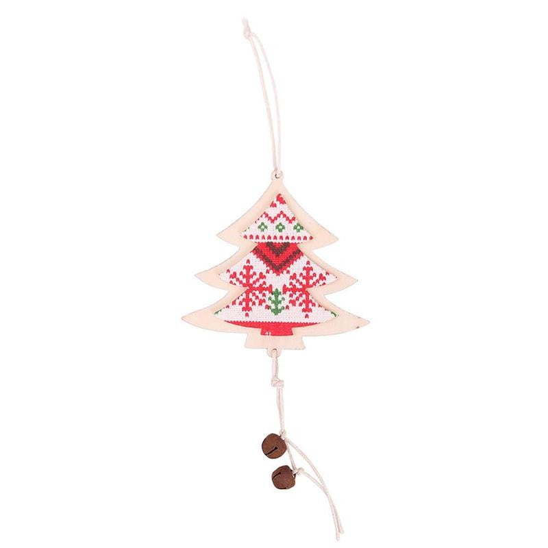 Christmas Wood Star Pattern Tree Ornaments Xmas Hanging Pendant Home Decor Gifts